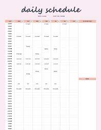 schedule