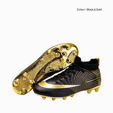 Elevate Your Game with Nike’s Stylish Black and Gold Football Boots