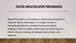 factors affecting athletic performance