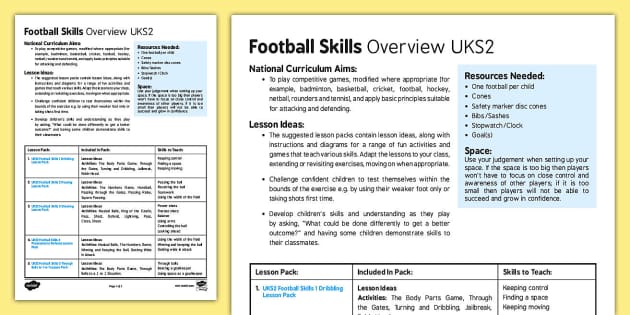 football skills to learn